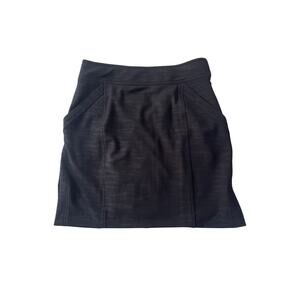 Lady B Women’s Black Camo Mesh Lined Skort Size 4 Side Zipper Front/Back Pockets